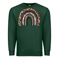 Sports Green Cheetah rainbow Premium Sweatshirt - MaliasSmallBusiness