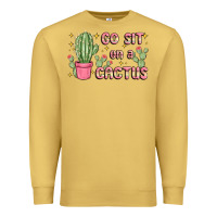 Antique Gold go sit on a cactus Premium Sweatshirt - MaliasSmallBusiness