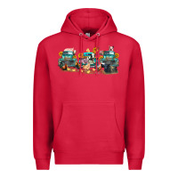 Cardinal western farm trucks farm animals Premium Hoodie - FaDigitalArtStudio