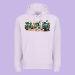 Western Farm Trucks Farm Animals Premium Hoodie Designed By Fadigitalartstudio