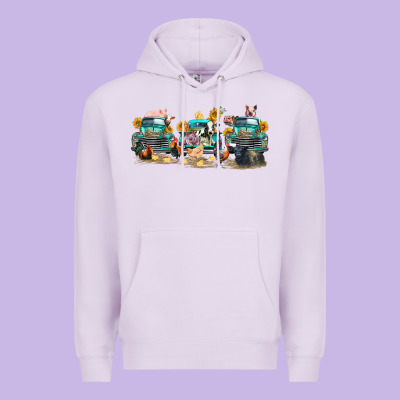 Western Farm Trucks Farm Animals Premium Hoodie Designed By Fadigitalartstudio