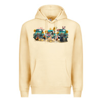 Pina Colada western farm trucks farm animals Premium Hoodie - FaDigitalArtStudio