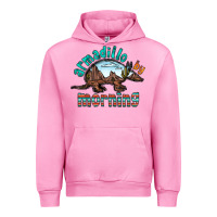 Fuchsia Pink armadillo by morning Urban Hoodie - RacoonDesign