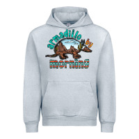 Heather Grey armadillo by morning Urban Hoodie - RacoonDesign