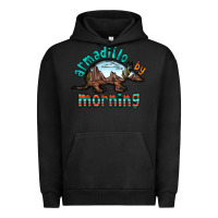 Pigment Black armadillo by morning Urban Hoodie - RacoonDesign