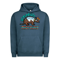 Pigment Midnight Navy armadillo by morning Urban Hoodie - RacoonDesign