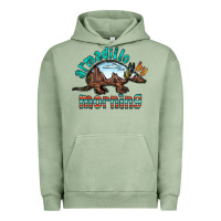 Pigment Oil Green armadillo by morning Urban Hoodie - RacoonDesign
