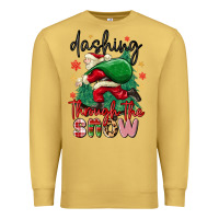 Antique Gold dashing through the snow Premium Sweatshirt - MaliasSmallBusiness
