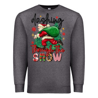 Charcoal Heather dashing through the snow Premium Sweatshirt - MaliasSmallBusiness