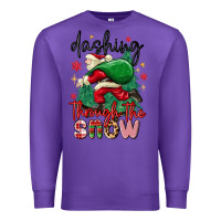 Purple dashing through the snow Premium Sweatshirt - MaliasSmallBusiness