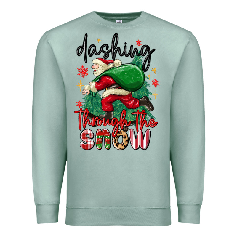 Dashing Through The Snow Premium Sweatshirt by MaliasSmallBusiness | Teevron