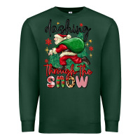Sports Green dashing through the snow Premium Sweatshirt - MaliasSmallBusiness