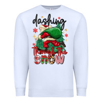 White dashing through the snow Premium Sweatshirt - MaliasSmallBusiness
