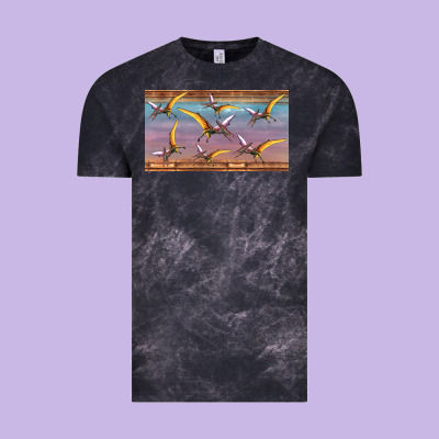 Dinosaur Pterodactyl Sippy Cup Vintage Tee Designed By Artiststas