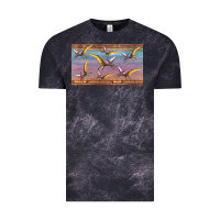 Cloud Black dinosaur pterodactyl sippy cup Vintage Tee - Artiststas