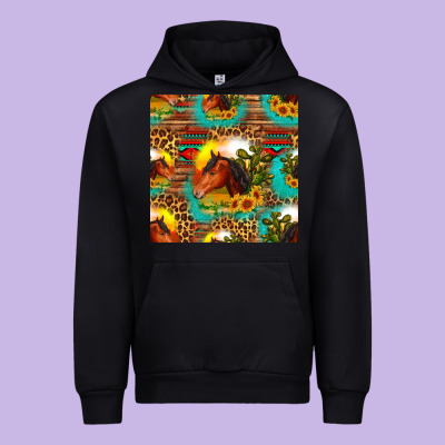 Desert Horse Seamless Patern Urban Hoodie Designed By Hra Design Shop