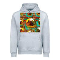 Heather Grey desert horse seamless patern Urban Hoodie - HRA Design Shop