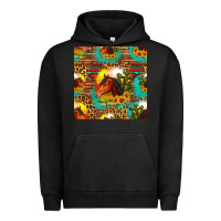 Pigment Black desert horse seamless patern Urban Hoodie - HRA Design Shop