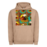 Pigment Burro desert horse seamless patern Urban Hoodie - HRA Design Shop