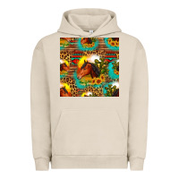 Pigment French Oak desert horse seamless patern Urban Hoodie - HRA Design Shop