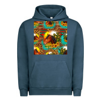 Pigment Midnight Navy desert horse seamless patern Urban Hoodie - HRA Design Shop