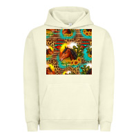 Pigment Pistachio desert horse seamless patern Urban Hoodie - HRA Design Shop