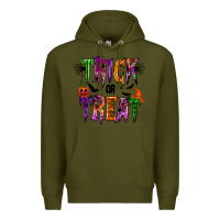 Army Green trick or treat Premium Hoodie - RacoonDesign
