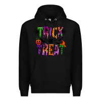 Black trick or treat Premium Hoodie - RacoonDesign