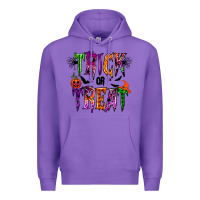 Purple trick or treat Premium Hoodie - RacoonDesign