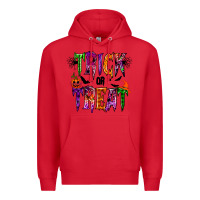 Red trick or treat Premium Hoodie - RacoonDesign