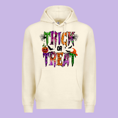 Trick Or Treat Premium Hoodie Designed By Racoondesign