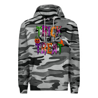 Slate Camo trick or treat Premium Hoodie - RacoonDesign