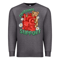 Charcoal Heather emotional support Premium Sweatshirt - MaliasSmallBusiness