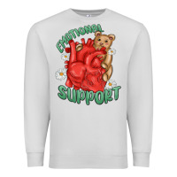 Dove Grey emotional support Premium Sweatshirt - MaliasSmallBusiness