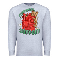 Heather Grey emotional support Premium Sweatshirt - MaliasSmallBusiness