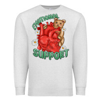 Oatmeal Heather emotional support Premium Sweatshirt - MaliasSmallBusiness