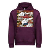 Mauve Wine dad life fist bump seamless pattern Urban Hoodie - HRA Design Shop
