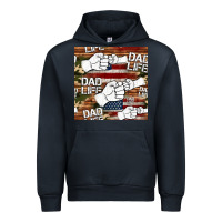 Navy dad life fist bump seamless pattern Urban Hoodie - HRA Design Shop