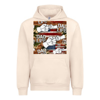 Sandshell dad life fist bump seamless pattern Urban Hoodie - HRA Design Shop