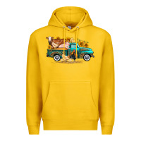 Lemon western farm truck farm animals Premium Hoodie - FaDigitalArtStudio
