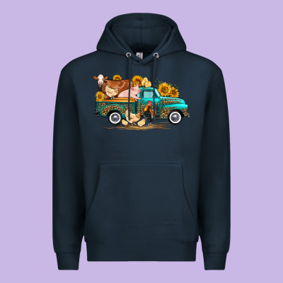 Western Farm Truck Farm Animals Premium Hoodie Designed By Fadigitalartstudio