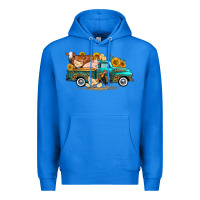 True Royal western farm truck farm animals Premium Hoodie - FaDigitalArtStudio