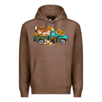 Chestnut western farm truck farm animals Premium Hoodie - FaDigitalArtStudio