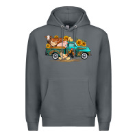 Rock western farm truck farm animals Premium Hoodie - FaDigitalArtStudio