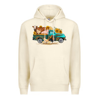 Sandshell western farm truck farm animals Premium Hoodie - FaDigitalArtStudio