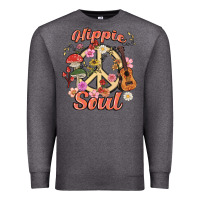 Charcoal Heather hippie soul Premium Sweatshirt - MaliasSmallBusiness