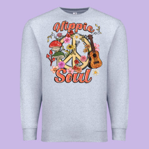Hippie Soul Premium Sweatshirt Designed By Maliassmallbusiness