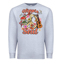 Heather Grey hippie soul Premium Sweatshirt - MaliasSmallBusiness