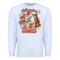 White hippie soul Premium Sweatshirt - MaliasSmallBusiness
