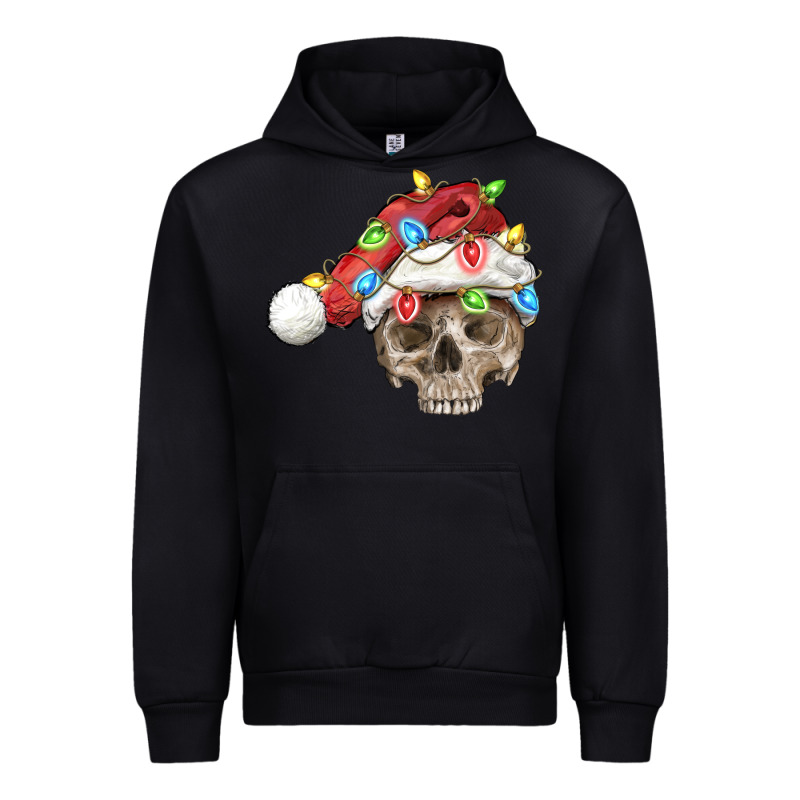 Christmas Skull With Santa Hat Urban Hoodie by FaDigitalArtStudio | Teevron